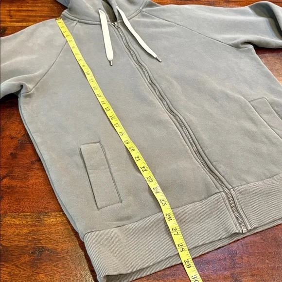 Vuori Restore Full Zip Hoodie in Dusty Pine Oversized Small - Picture 12 of 12